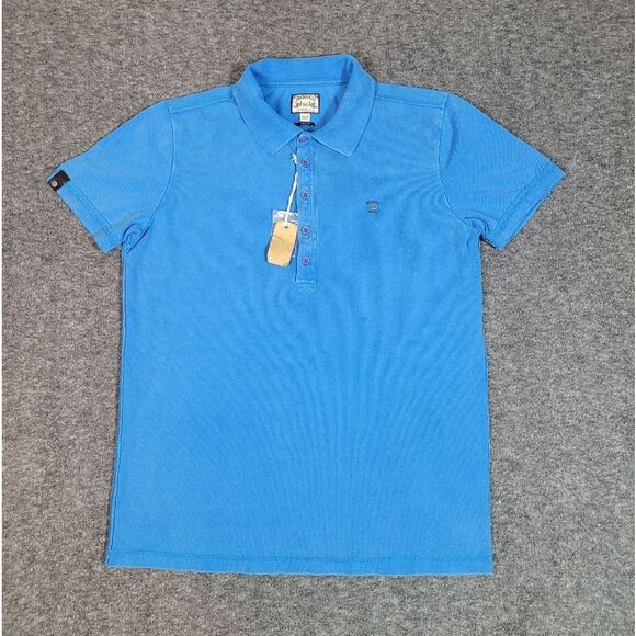 Diesel T Heal Men Golf Polo Shirt Size XL Distressed Blue Slim Fit Short Sleeve - Picture 1 of 13